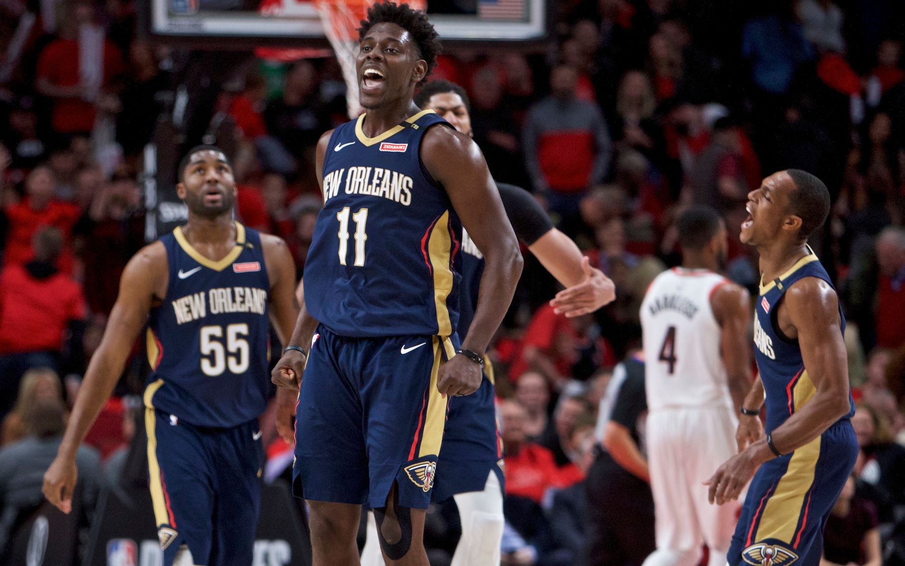 Pelicans Trail Blazers Basketball